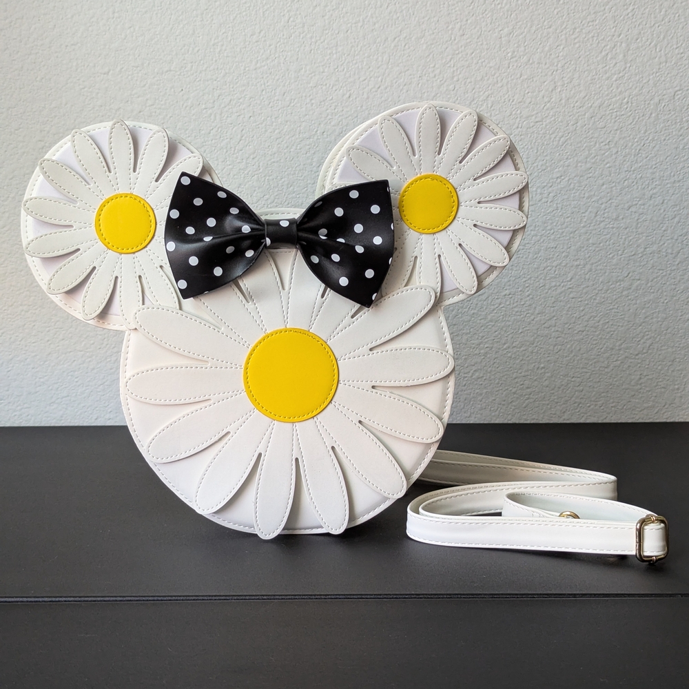 Loungfly White and Yellow Daisy Bag